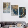 Ulloord Abstract Canvas Wall-Art For Office - Brown Wall Decor - Horizontal Wall Art Living Room Large Black Pictures Geometric Poster Ready To Hang