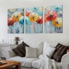 Flower Wall Art for Living Room, Dandelion Canvas Wall Decor for Bedroom, Colorful Abstract Print Painting Picture, Large Size