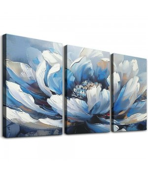 Flower Canvas Wall Art for Living Room Colorful Flower Canvas Painting Wall Decor Abstract Canvas Pictures Floral Artwork for Bathroom Bedroom Living Room Home Office Decor