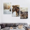 Retro Farmhouse Pictures Prints Decorations Rustic Brown Horse Artwork Large Wall Art Decor Aesthetic for Bedroom Living Room House Bathroom Office