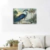 Blue Heron Wall Art Bird Poster Vintage Frame Canvas Painting Wall Art Heron Artwork Poster Picture Bedroom Wall Decor