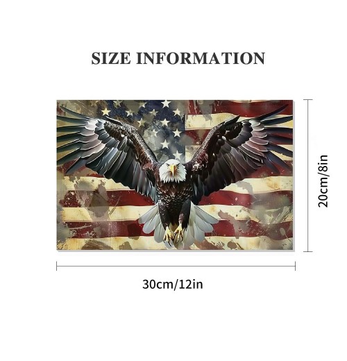 Flag Canvas Wall Art Hanging Picture Home Decor Eagle Wall Decor Artwork Bedroom Living Room Decoration