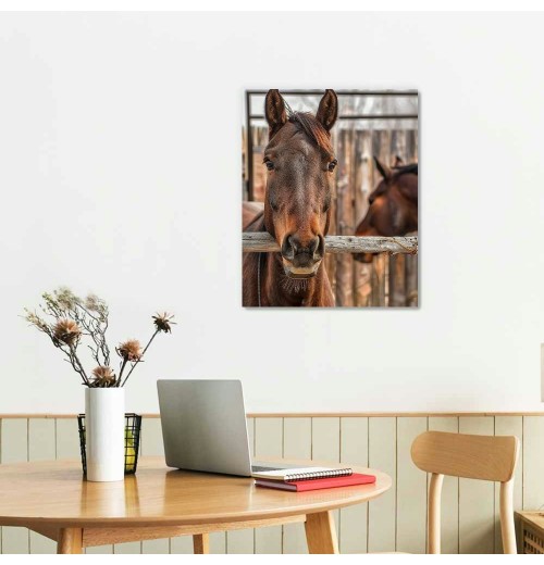 Farmhouse Rustic Wall Art for Bedroom Home Bathroom Decor for the Home Country Horse Pictures Artwork for Kitchen Wall Decor Modern Canvas Framed Wall Art 