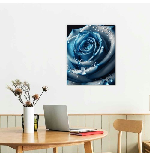 Canvas Wall Art Floral Pictures Wall Decor Flower Bloom Painting Print Flowers Artwork for Bathroom Bedroom Office Living Room Paintings Decorations Ready to Hang