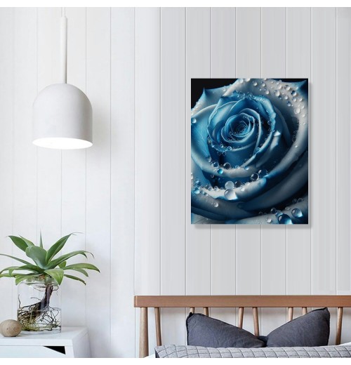 Canvas Wall Art Floral Pictures Wall Decor Flower Bloom Painting Print Flowers Artwork for Bathroom Bedroom Office Living Room Paintings Decorations Ready to Hang