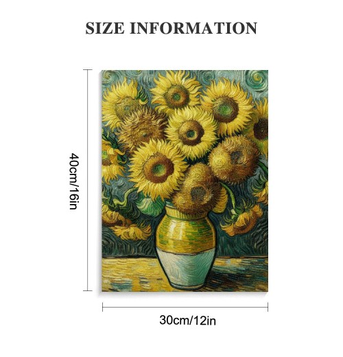 Sunflower Wall Art Canvas Print Living Room Abstract Wall Decor Hanging Pictures Bathroom Bedroom Home Office Decor