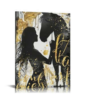 Rustic Horse Canvas Wall Art Horse and Girl Poster Inspirational Horse Picture for Girl Gift Horse Painting Wall Décor for Bedroom Office Framed Artwork